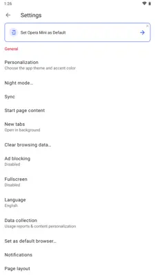 Opera Mini android App screenshot 6